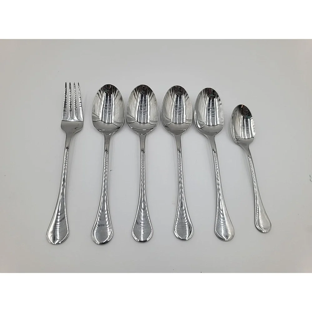 6pc Isaac Mizrahi Stainless Steel Flatware‎ China 11